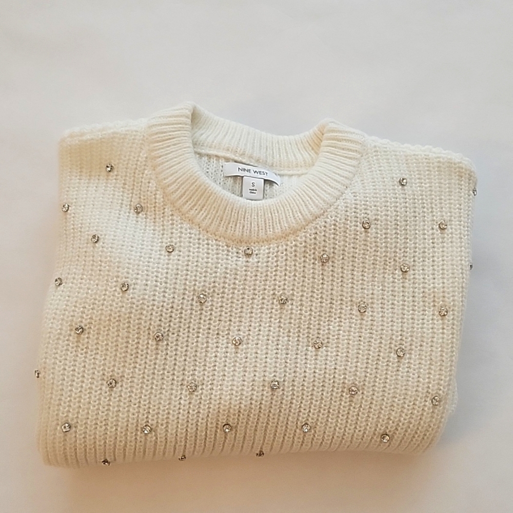 Nine West Rhinestone Sweater